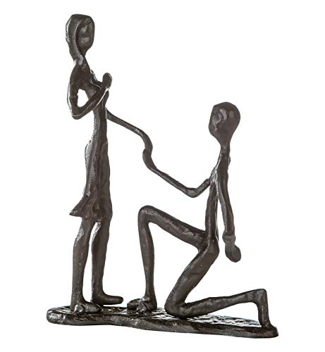 Casablanca - Design-Skulptur Marry Me - aus Eisen - brüniert H 17 cm Casablanca - Design-Skulptur Marry Me - aus Eisen - brüniert H 17 cm von Casablanca modernes Design