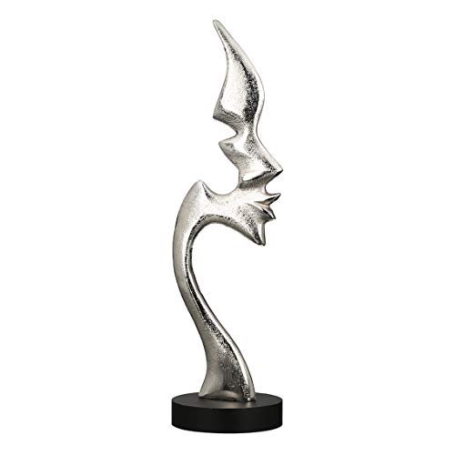 Casablanca - Skulptur, Dekofigur - "Kiss me" - Aluminium - antikfinish - Höhe 43cm von Casablanca