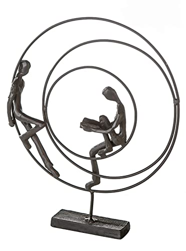 Casablanca - Skulptur, Design Figur - Circles - Höhe: 23 cm - Eisen brüniert von Casablanca modernes Design