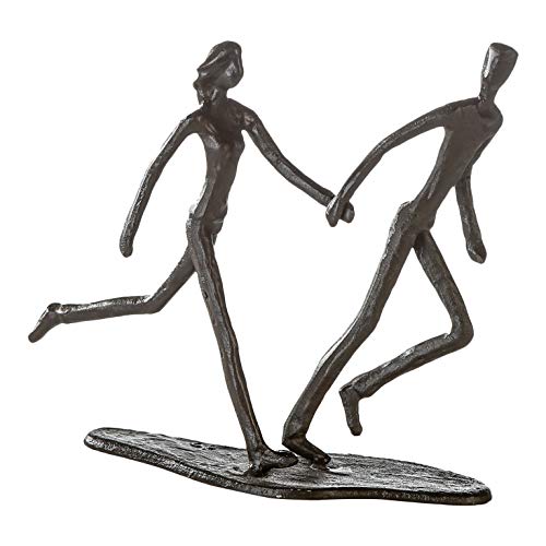 Casablanca - Design-Skulptur Running - aus Eisen - brüniert H 17 cm von Casablanca modernes Design