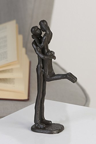 Casablanca - Design-Skulptur Kissing - Kuss - aus Eisen - Höhe 19 cm von Casablanca modernes Design