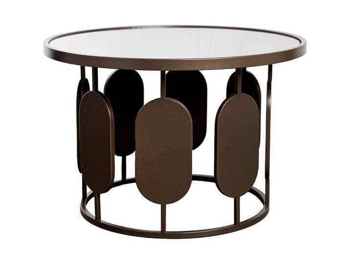 Casablanca by Gilde, Couchtisch + Beistelltisch, Beistelltisch rund Zulu low (60 x 60 x 40 cm) von Casablanca
