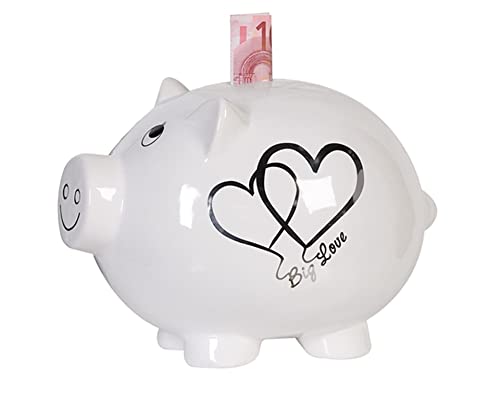 Casablanca Sparschwein Big Love - Keramik - mit Schloss und Schlüssel - abschließbar - Höhe 20 cm von Casablanca modernes Design