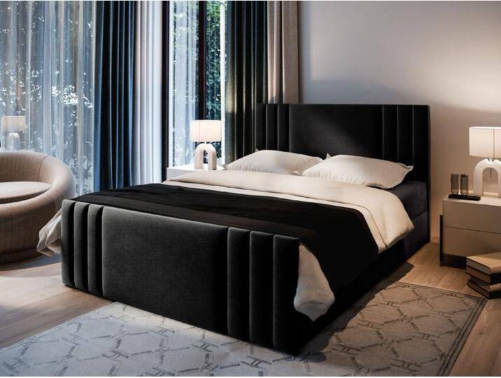 Masseno Boxbett KANES 180x200 cm mit Bonell Matratze und Topper, schwarz, CASABLANCA 16 Masseno Boxbett KANES 180x200 cm mit Bonell Matratze und Topper, schwarz, CASABLANCA 16 von Casablanca