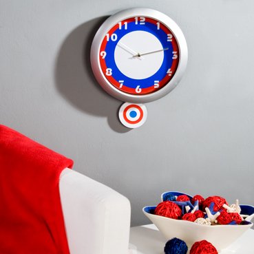 Topmodische Uhr Wanduhr Pendel Bahn Eisenbahn Pendeluhr Kinderuhr Kinderzimmer von Casablanca