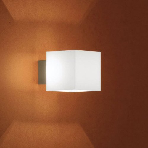 Wandleuchte CUBE, 1x G9, IP20, opal weiß-matt Wandleuchte CUBE, 1x G9, IP20, opal weiß-matt von Casablanca