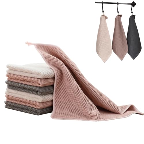 Casabliss Microfaser Putztücher 3 Farben - 6 Stück, Super Saugfähig & Streifenfreie Reinigungstücher für Küche, Auto, Fenster – Wiederverwendbare Mikrofaser Putztücher von Casabliss
