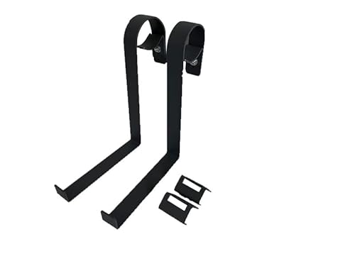Casaflora Blumenkastenhalterung, schwarz (für runde Geländer) 25x3x29 von Casaflora