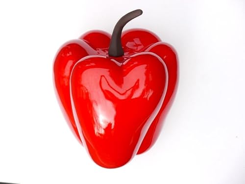 Casaflora Deko-Paprika in Hochglanz rot von Casaflora