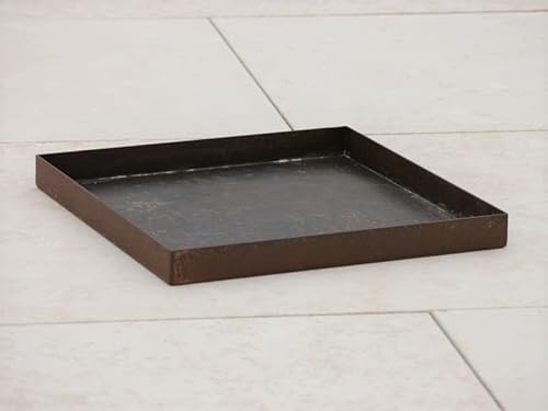 Casaflora Untersetzer/Dekoschale Bassin aus Cortenstahl, rostfarben - jetzt reduziert 45x45x3,5 von Casaflora