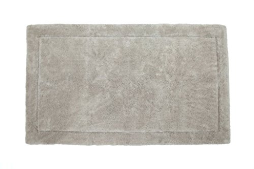 Casalanas - Santorin, Beidseitig verwendbar, Schwerer Badezimmerteppich, 100% Natur-Baumwolle, 100x60cm, Beige von Casalanas