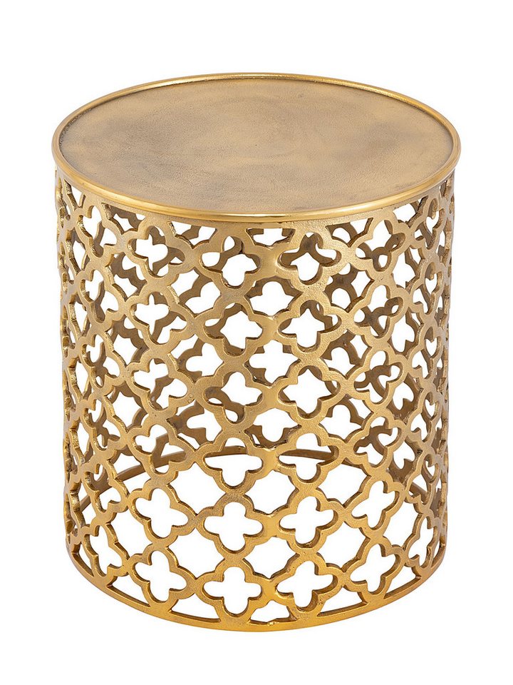 Casamia Beistelltisch Beistelltisch Metall Dekotisch ø 40x45 cm rund Kairo silber o. gold Casamia Beistelltisch Beistelltisch Metall Dekotisch ø 40x45 cm rund Kairo silber o. gold von Casamia