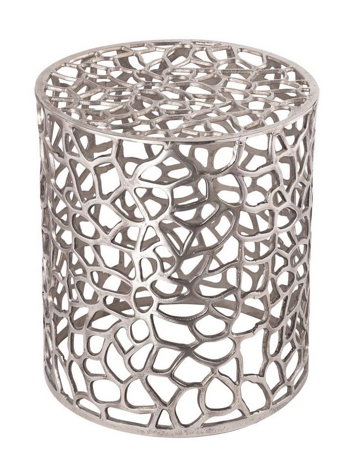 Casamia Beistelltisch Beistelltisch Metall Dekotisch ø 40x46 cm rund Agadir silber o. gold Casamia Beistelltisch Beistelltisch Metall Dekotisch ø 40x46 cm rund Agadir silber o. gold von Casamia