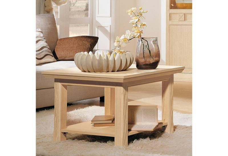 Casamia Beistelltisch Beistelltisch mit Ablage Vienna 70 x 70 cm Pinie massiv Casamia Beistelltisch Beistelltisch mit Ablage Vienna 70 x 70 cm Pinie massiv von Casamia