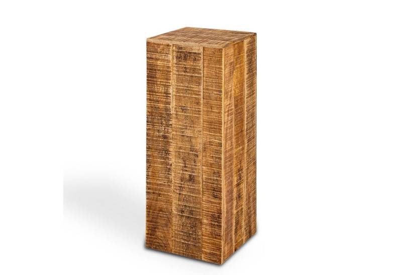 Casamia Blumenhocker Blumensäule 27x27 H50 o. 73cm Blumen Hocker Holz Pflanzenständer Beist von Casamia