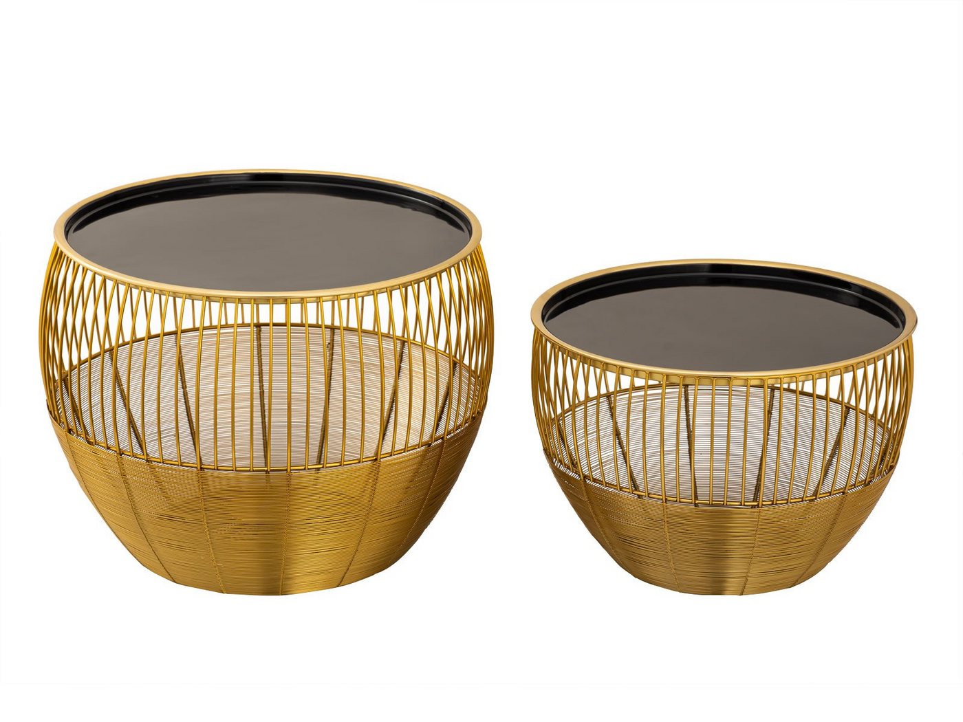 Casamia Couchtisch Couchtisch Glamira 2er Set Satztisch ø 49/41 H 37/29cm (2er-Set) von Casamia
