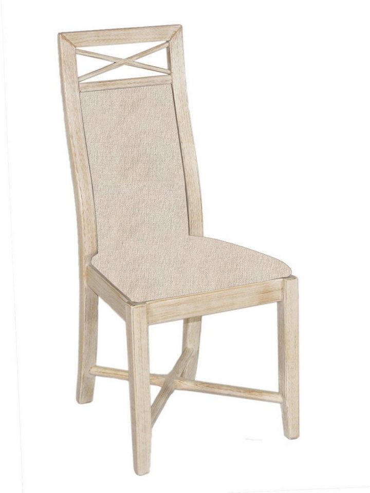 Casamia Esszimmerstuhl Esszimmer-Stuhl Sitz und Rücken gepolstert Pinie massiv von Casamia