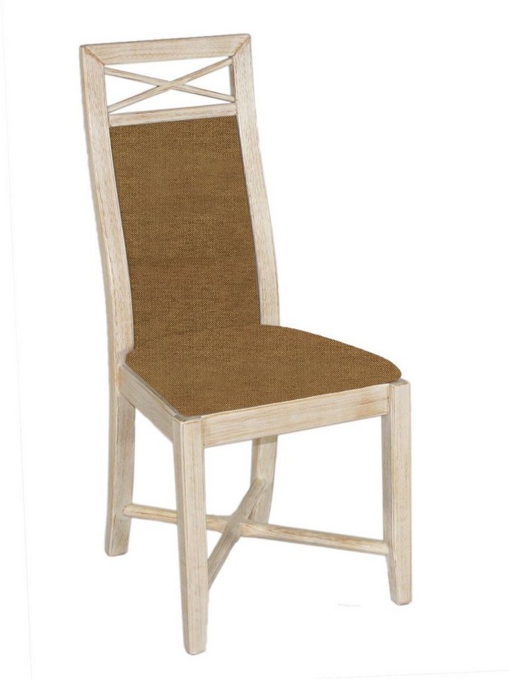 Casamia Esszimmerstuhl Esszimmer-Stuhl Sitz und Rücken gepolstert Pinie massiv von Casamia