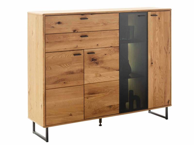 Casamia Highboard Highboard Alfano Hochanrichte in Ast/Balkeneiche geölt von Casamia