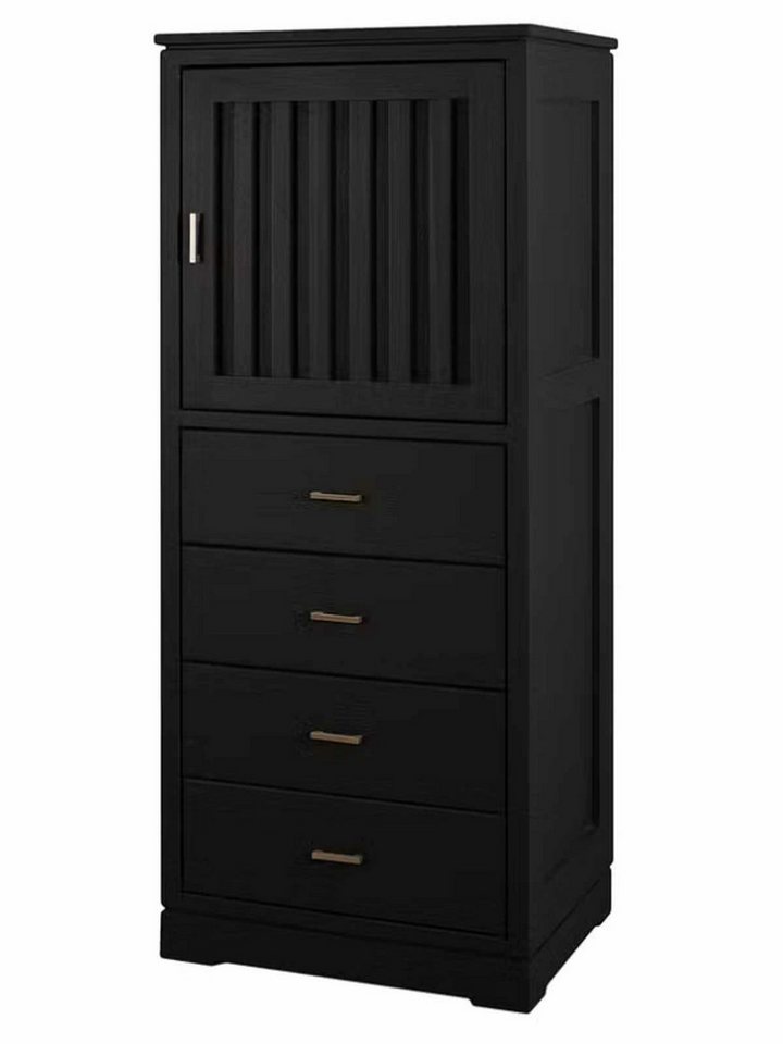 Casamia Highboard Highboard Casaverde 1-türig 4 Schubladen Pinie Massivholz Casamia Highboard Highboard Casaverde 1-türig 4 Schubladen Pinie Massivholz von Casamia