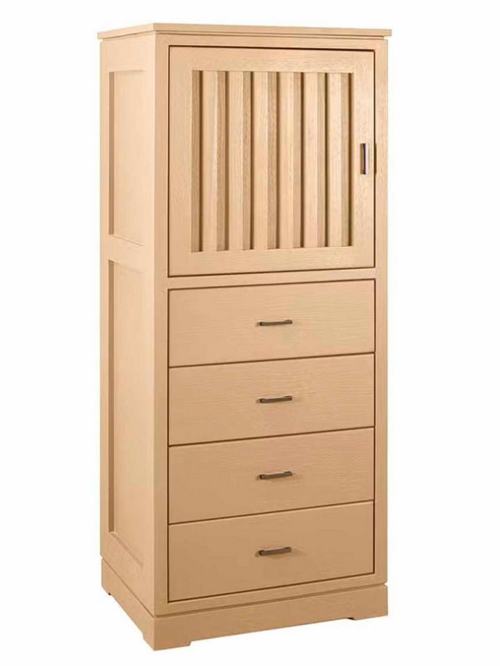 Casamia Highboard Highboard Casaverde 1-türig 4 Schubladen Pinie Massivholz Casamia Highboard Highboard Casaverde 1-türig 4 Schubladen Pinie Massivholz von Casamia