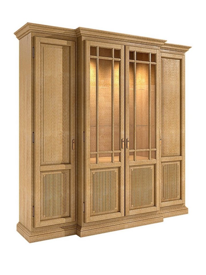 Casamia Highboard Vitrine Wohnwand 4-türig Duett 214 x 212 cm Pinie massiv Casamia Highboard Vitrine Wohnwand 4-türig Duett 214 x 212 cm Pinie massiv von Casamia