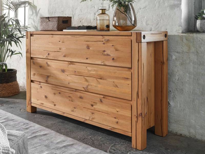 Casamia Sideboard Kommode Sideboard 138x88x44cm Anrichte Casaletta Pinie Nordica massiv von Casamia