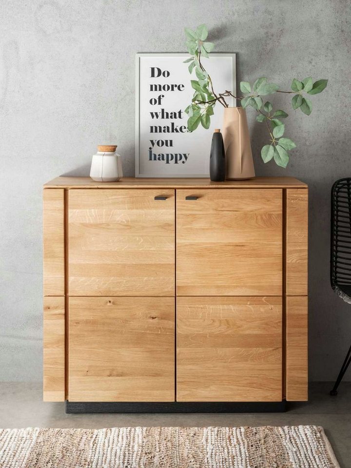 Casamia Sideboard Sideboard Massivholz Kommode B99 H86 T42 cm Aversa Wildeiche von Casamia