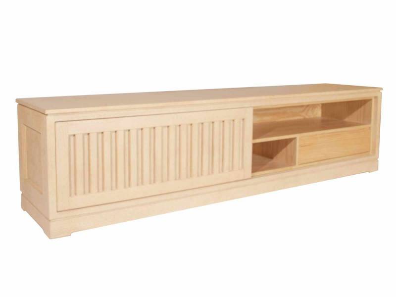 Casamia TV-Board TV Lowboard Casaverde mit 1 Schiebetür Pinie Massivholz von Casamia