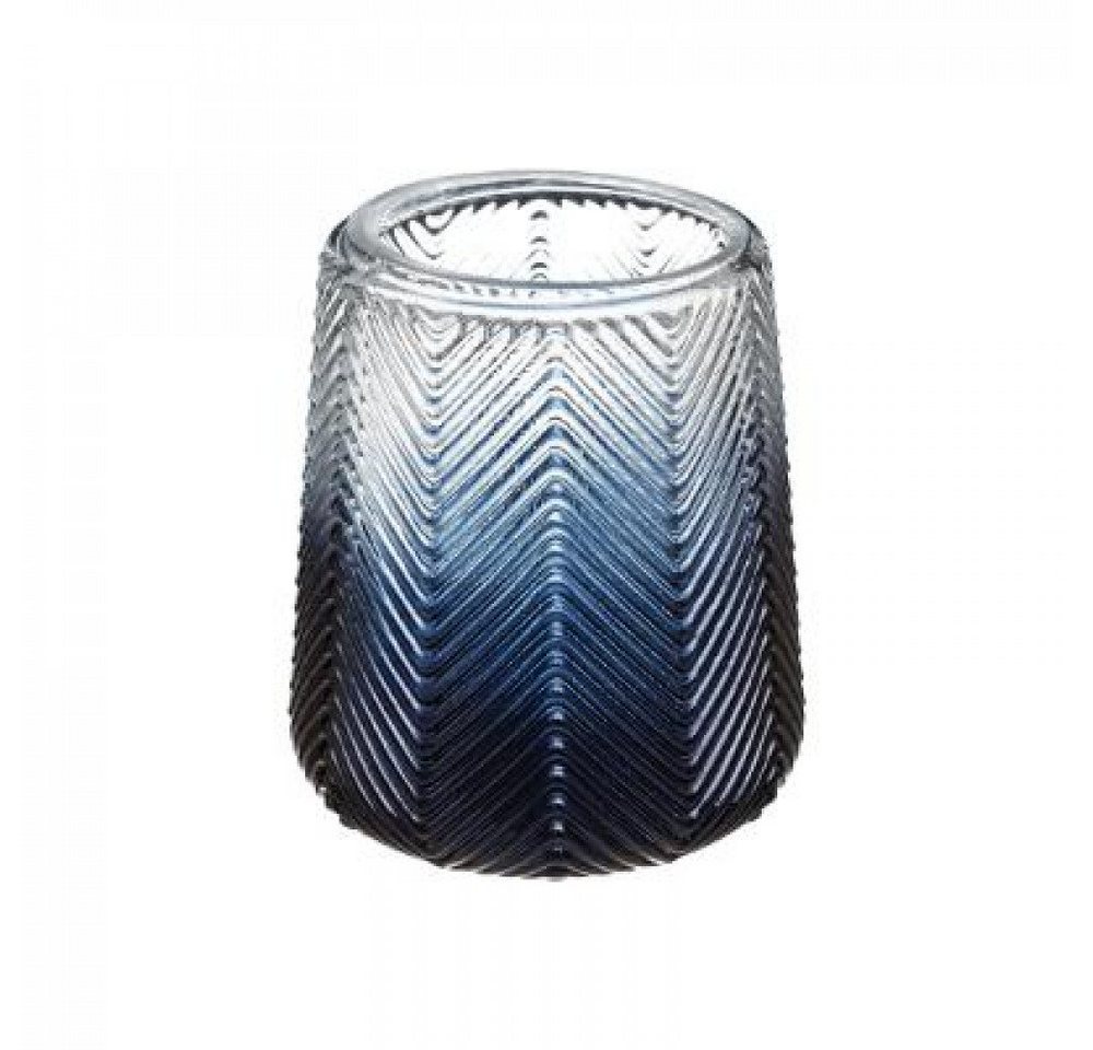 Casamia Windlicht Vase Windlicht Übertopf ø 17/ 12 H 18/13,5 cm Glas mitternachtsblauer (1 St) von Casamia
