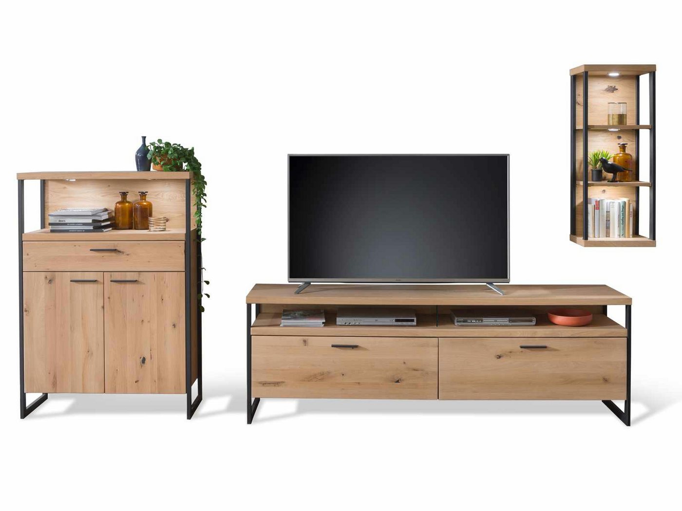Casamia Wohnwand Wohnwand 4 Sintra 3-teilig Balkeneiche Bianco geölt Casamia Wohnwand Wohnwand 4 Sintra 3-teilig Balkeneiche Bianco geölt von Casamia