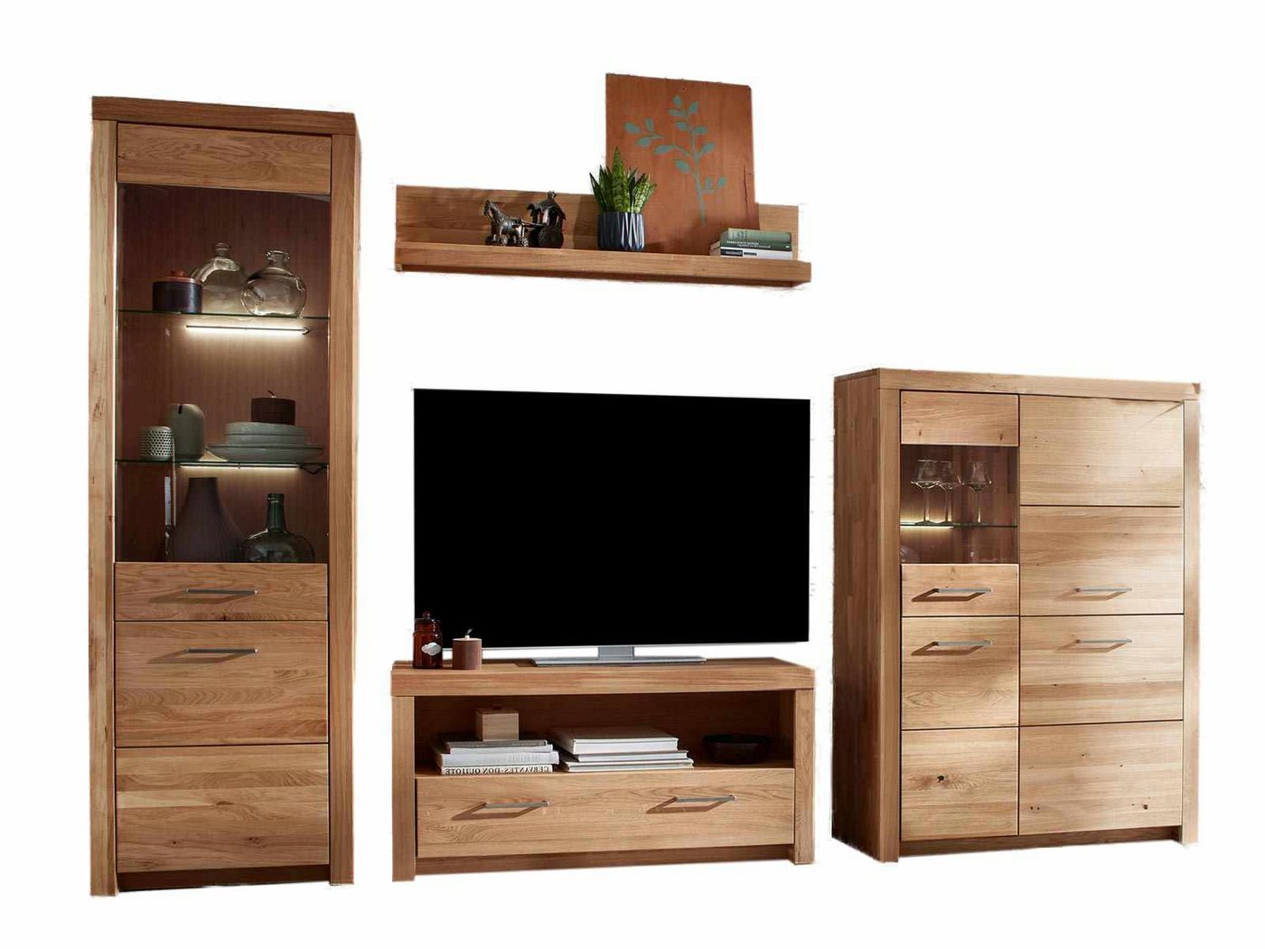 Casamia Wohnwand Wohnwand Faro Wildeiche 4-teilig Massivholz 6-türig 1 Schublade Casamia Wohnwand Wohnwand Faro Wildeiche 4-teilig Massivholz 6-türig 1 Schublade von Casamia