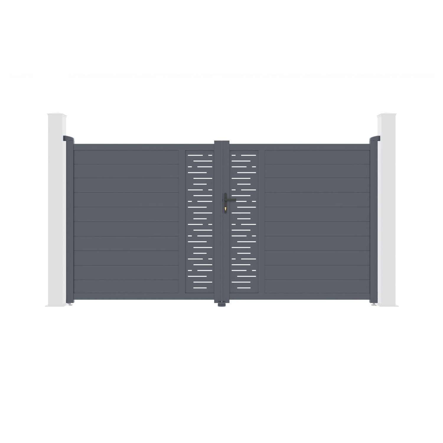 Casanoov Flügeltor Elektrisch Arlberg 300x180cm Aluminium Grau & Drehtorantrieb Bunker B500 Casanoov Flügeltor Elektrisch Arlberg 300x180cm Aluminium Grau & Drehtorantrieb Bunker B500 von Casanoov