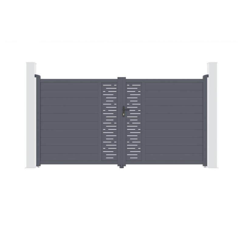 Casanoov Flügeltor Elektrisch Arlberg 300x180cm Aluminium Grau & Drehtorantrieb Bunker B500 Casanoov Flügeltor Elektrisch Arlberg 300x180cm Aluminium Grau & Drehtorantrieb Bunker B500 von Casanoov