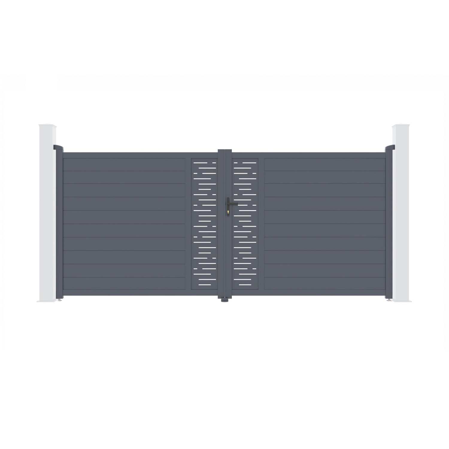 Casanoov Flügeltor Elektrisch Arlberg 400x180cm Aluminium Grau & Drehtorantrieb Hicker B200 Casanoov Flügeltor Elektrisch Arlberg 400x180cm Aluminium Grau & Drehtorantrieb Hicker B200 von Casanoov