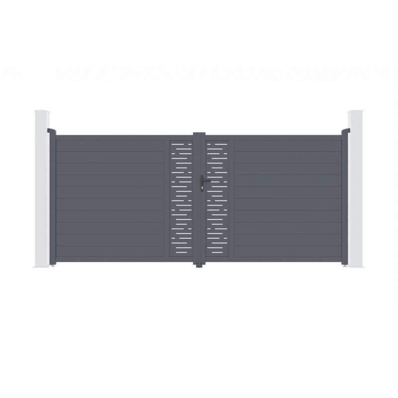 Casanoov Flügeltor Elektrisch Arlberg 400x180cm Aluminium Grau & Drehtorantrieb Hicker B200 Casanoov Flügeltor Elektrisch Arlberg 400x180cm Aluminium Grau & Drehtorantrieb Hicker B200 von Casanoov