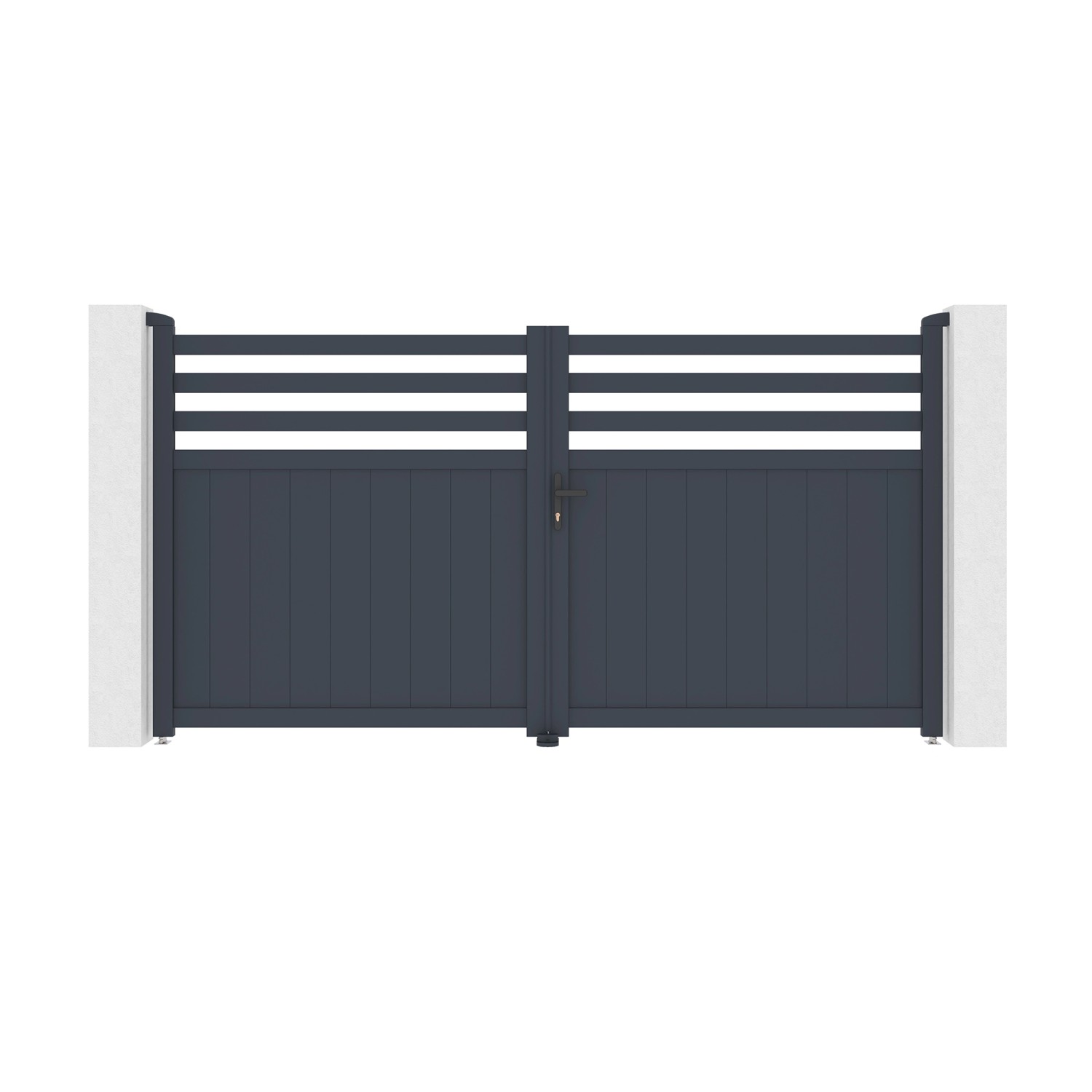 Casanoov Flügeltor Elektrisch Nevis 300x160cm Aluminium Grau & Drehtorantrieb Tanker B250 Casanoov Flügeltor Elektrisch Nevis 300x160cm Aluminium Grau & Drehtorantrieb Tanker B250 von Casanoov