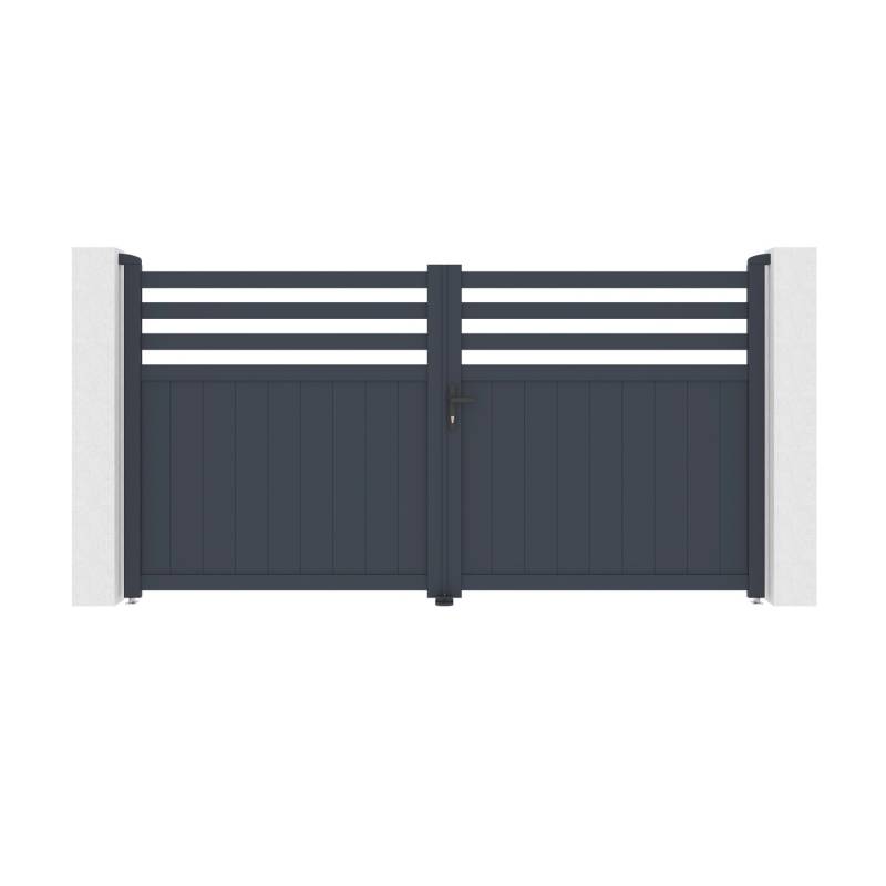 Casanoov Flügeltor Elektrisch Nevis 300x160cm Aluminium Grau & Drehtorantrieb Tanker B250 Casanoov Flügeltor Elektrisch Nevis 300x160cm Aluminium Grau & Drehtorantrieb Tanker B250 von Casanoov