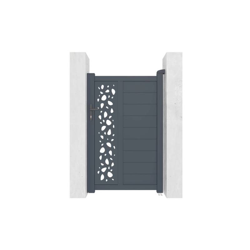 Casanoov Gartentür Aus Aluminium 1M Sunny H 160Cm Grau von Casanoov