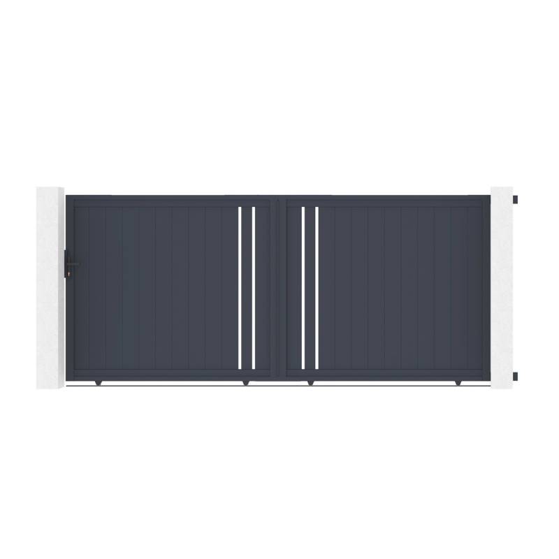 Casanoov Schiebetor 4M Giona H 180Cm Aluminium & Ranger C300 Motorisierung von Casanoov