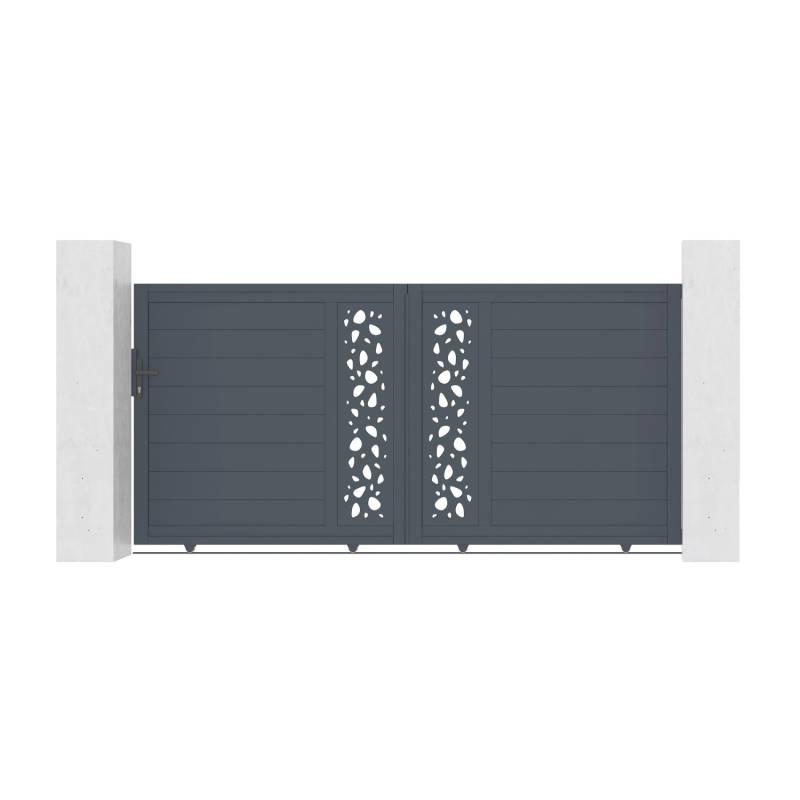 Casanoov Schiebetor Aus Aluminium 3M Sunny H 140Cm Grau von Casanoov