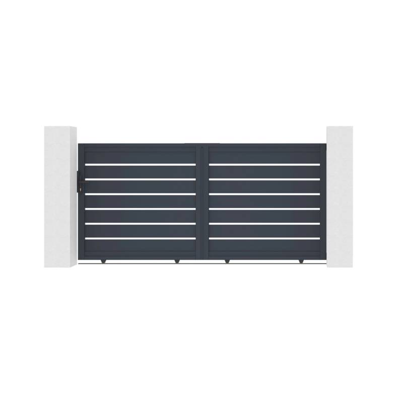 Casanoov Schiebetor Aus Aluminium 3M Vogel H 140Cm Grau von Casanoov