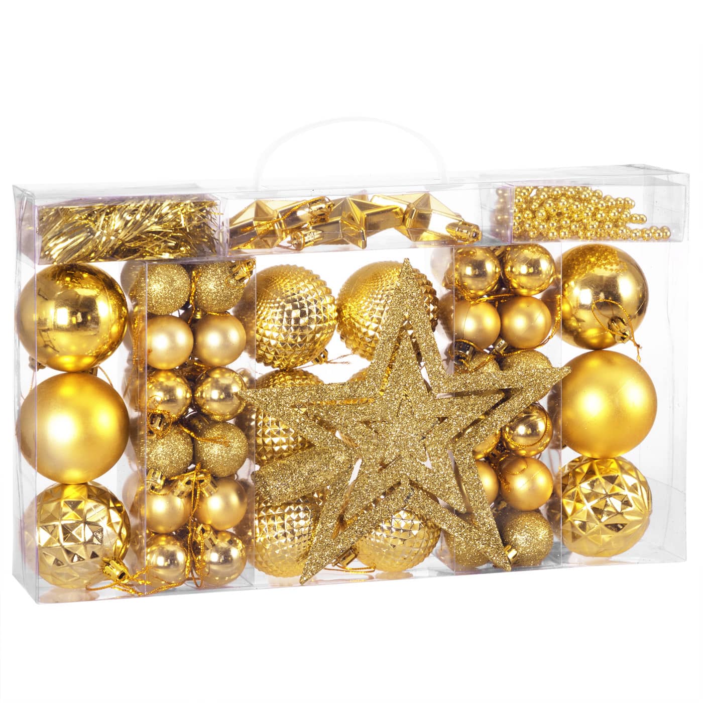 Christbaumschmuck Gold 66-tlg. von Deuba®