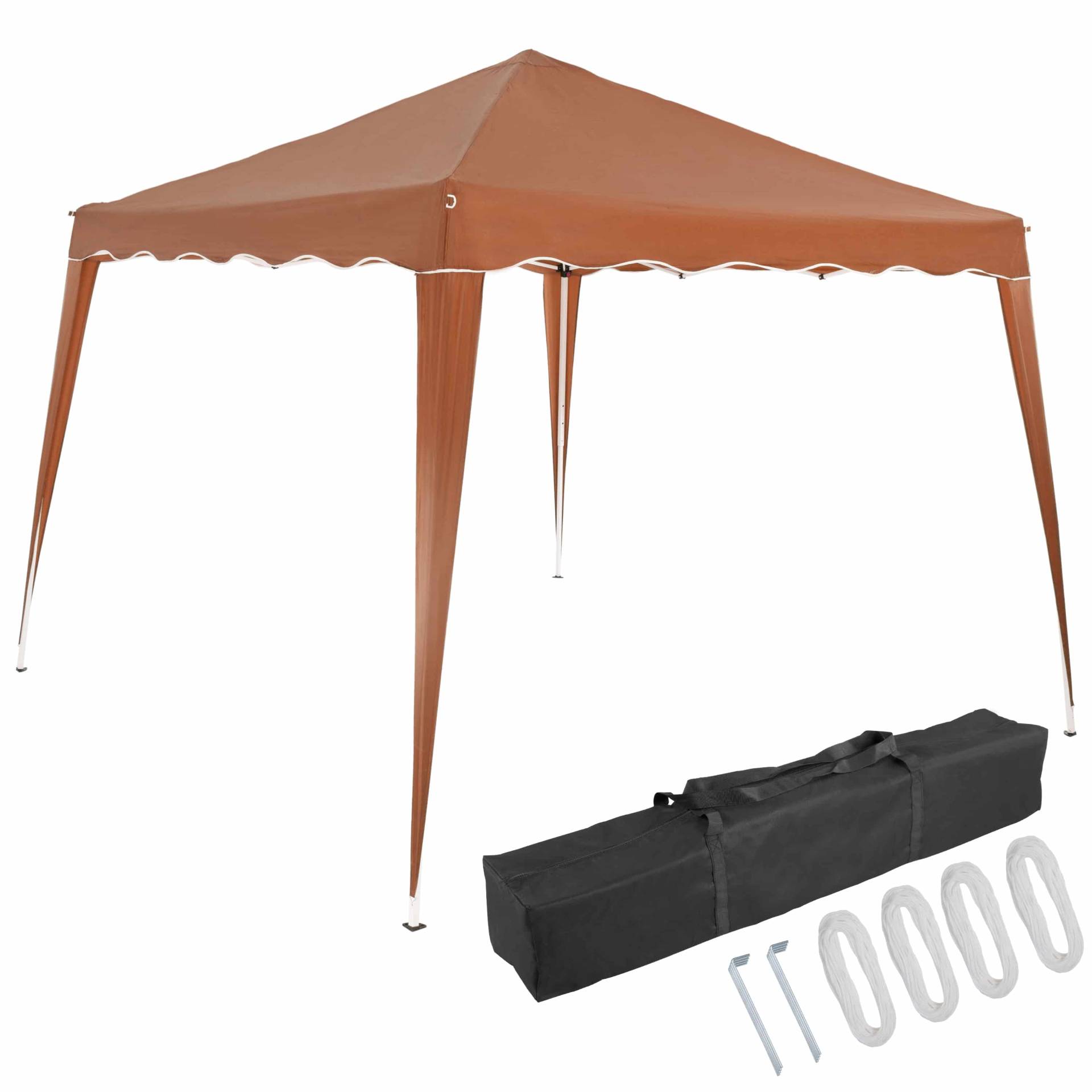 Faltpavillon Capri - Popup Hellbraun 3x3m von Casaria®