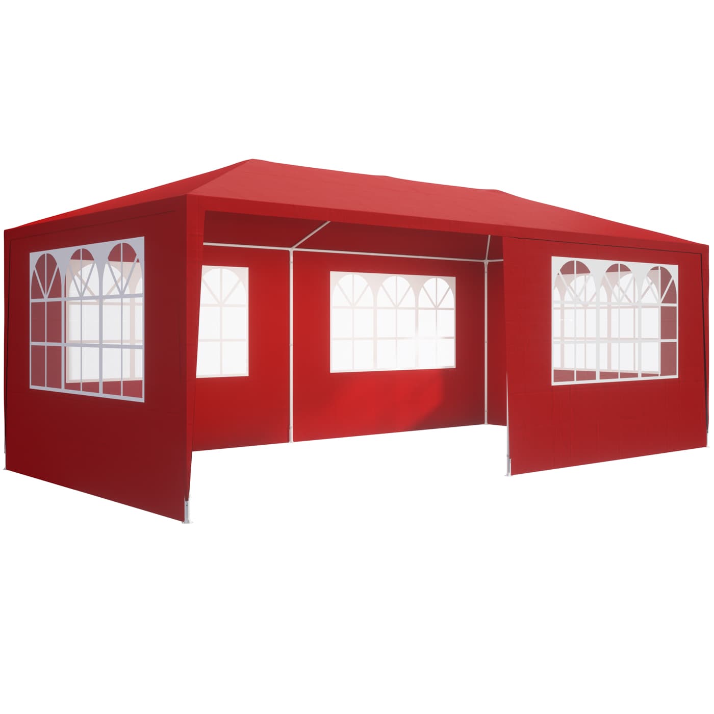 Festzelt Rimini Rot 3x6m UV-Schutz 50+ von Casaria®