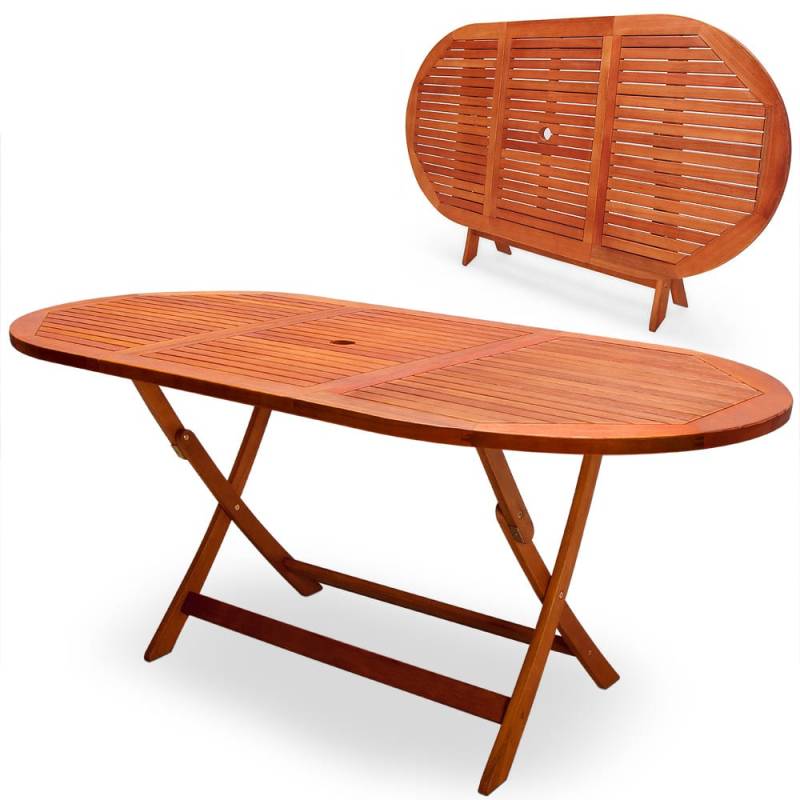 Gartentisch Alabama Akazienholz FSC®-zertifiziert 160x85x75cm von Casaria®