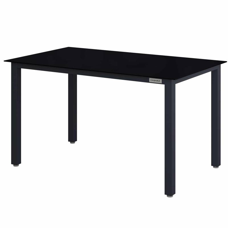 Gartentisch Bern Anthrazit Alu 150x90x75cm von Casaria®