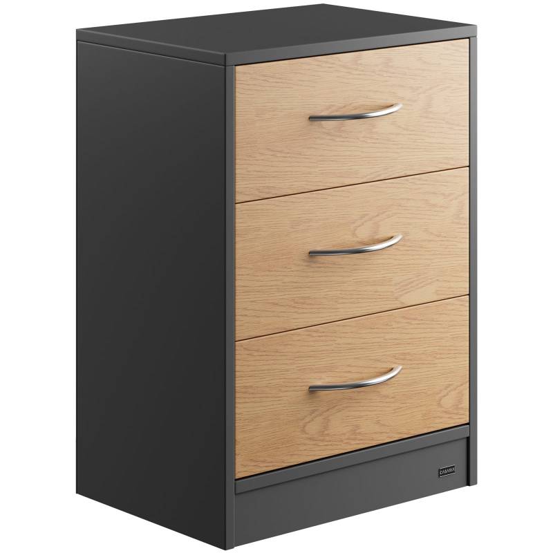 Nachttisch Eloise Holz/Grau 54x39x28cm von Casaria®