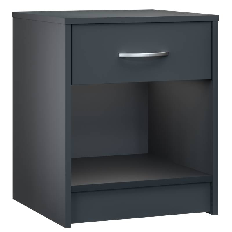 Nachttisch Hamburg Anthrazit 50x40x35cm von Casaria®