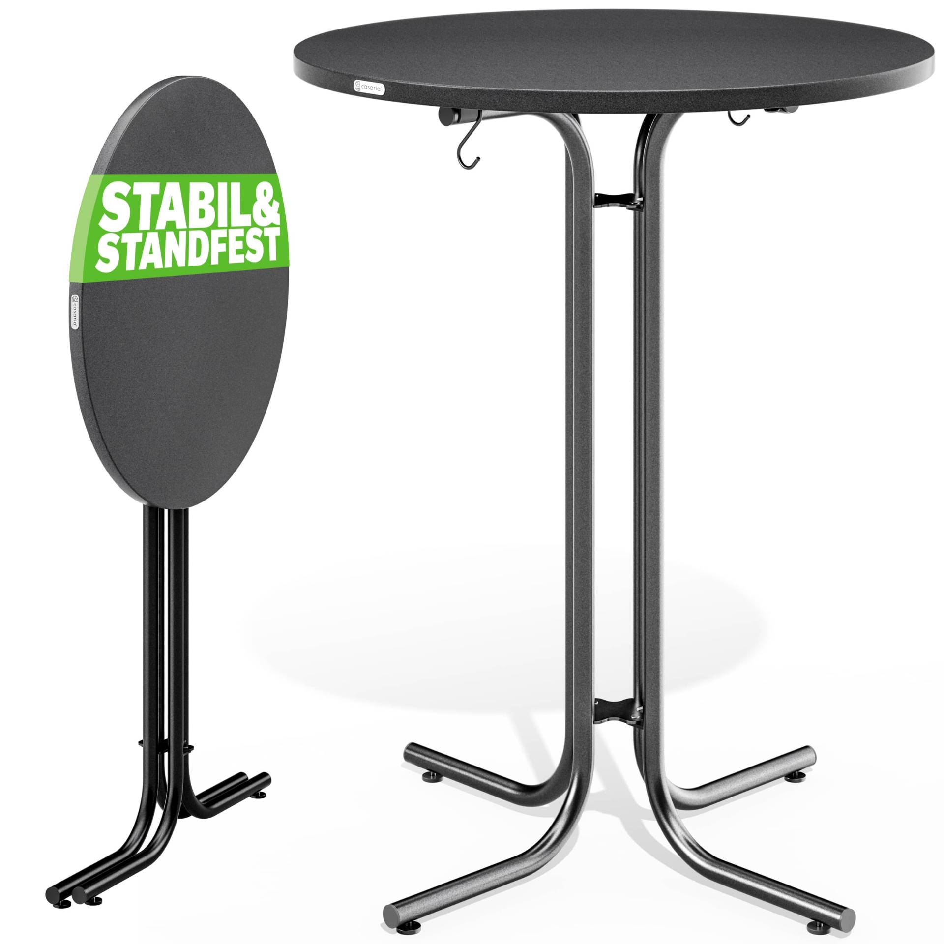 Stehtisch Grau 110x70cm klappbar von Casaria®